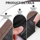 Frienda 2 Set Door Brush Bottom Sweep Brush Weather Stripping Aluminum Door Seal with Screws for Gaps up to 1 Inch, for Home, Commercial Gate, Fill Gaps Dust, Debris (1 x 36 Inch,Brown)