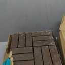 10 PCs Interlocking Wood Deck Tiles 12x12 inches, Waterproof All Weather Tiles for Porch Flooring, Outdoor Patio Wooden Floor Tiles, Balcony Deck, Easy Snap Lock, Walnut (Tiles-Walnut-12S)