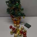 AGIRL Tabletop Christmas Tree 22 Inch Mini Artificial Christmas Tree with 30 LED String Lights, Star Tree, Tabletop Small Xmas Tree for Holiday Indoor DIY Christmas Decor