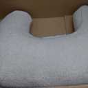 Boppy Nursing Pillow - Ergonomic Bottle & Breastfeeding Pillow with High, Firm, Large Area, Water-Repellent Cushion with Washable Cover; Baby Safety Alliance Verified - Oatmeal Boucle