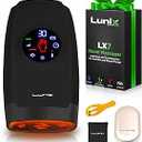 Lunix LX7 Electric Hand Massager with Compression, FSA HSA Eligible, Pressure Point Therapy for Arthritis, Pain Relief and Carpal Tunnel, Shiatsu Massage Machine with Heat, with Hand Warmer, Black