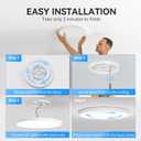 WKONCLDY 6PACK 3200lm LED Flush Mount Ceiling Light, Super Slim 12 inch LED Ceiling Light, 5000K Daylight LED Ceiling Light for Bedroom, Living Room, Dining Room, Garage and Office (White, Six Pack)