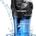 Portable Misting Fan for Outdoor Patios - 30000mAh Rechargeable Battery Operated Camping Fan with 2L Water Tank, 4 Spray, 4 Speeds & RGB Light for Fishing/Travel/Garden Party/Golf/Tent/Office