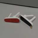 Door Lever Lock (2 Pack)  Prevents Toddlers from Opening Doors  Easy One-Hand Operation for Adults  Durable ABS with 3M Adhesive Backing  No Tools Needed for Install (White)