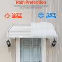 VEVOR Aluminum Awning 40 x 42 in, Durable Window Awning Door Canopy, Lightweight and Stable Aluminum Exterior Awnings Rain Snow Sunlight Protection for Door Entrance Windows Patio Porch
