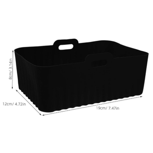 VOSAREA 3pcs Silicone Air Fryer Liner Nonstick Square Baking Basket for Grilling Frying VOSAREA 3pcs Silicone Air Fryer Liner Nonstick Square Baking Basket for Grilling Frying