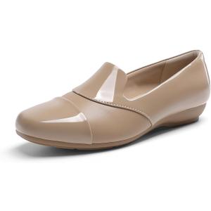 DREAM PAIRS Women's Loafers Orthopedic Work Dress Shoes | Comfortable Arch Support Wide Width Loafer Dress Casual Slip on Business Work Office Shoes, Size 8