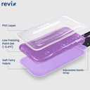 REVIX Ice Packs for Injuries Reusable, 2 Packs Hot & Cold Gel Ice Packs with PVC Cooling Design & Adjustable Strap, Flexible Therapy on Joints, Muscles, Shoulder, Back and Knee (10" x 5" Purple)