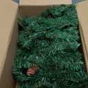 9 FT LED Christmas Garland with Pinecones Red Berries Bows Christmas Balls Candies, Multi-Function Christmas Garland with 50 Warm White LED Lights, 310 Branch Tips for Indoor Outdoor