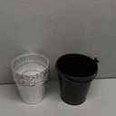 Drip Grease Bucket and 12-Pack Liners for Traeger 20/22/34 Series, Pit Boss etc Pellet Grill Smoker (Black 12)