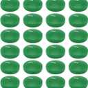 6 Hour 2 Inch Green Floating Candles, Small Unscented Dripless Pool Water Wax Candles for Cylinder Vase, Centerpiece at Wedding, Party, Holiday, St. Patrick's Day, Pack of 24