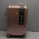 kensie 20" "Alma" Carry-On TSA-Lock Spinner Luggage, Rose Gold