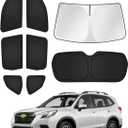 Canvcle Sunshades for 2025 2026 Subaru Forester Accessories Windshield Sun Shade Side Rear Window Shade Cover Sun Visor Shield Privacy Protection Keep Vehicle Cool Black 8PCS