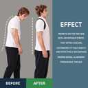 Back Brace Posture Corrector for Women Men Shoulder Support Straightener Pain Relief Upper Spine Hunchback Thoracic Device Plus Size Straps Correction Fixer Trainer Best Straight Black Large (Black, L)