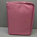 Relavel Extra Large Makeup Case Travel Train Case Professional Makeup Artist Bag Portable Nail Organizer Box Art Supply Case with Adjustable Dividers/Attach to Trolley/Shoulder Strap (Rose Pink)