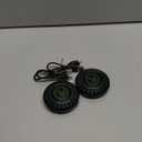 Interior Car Lights, 2PCS Magnetic RGB Rhythm Ambient Lamp, 32 Bits Color Changing, App Control, Music LED Rhythm Light for Car Home