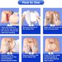 Sacral Foam Dressing 9" x 9" - Border Sacrum Bandage for Bed Sores Pressure, Silicone Adhesive Wound Dressing Pads for Large Wound, 5 Count