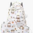 Mfikaryi Kids Girls Backpack with Lunch Box Backpack for School Lunch Box Combo