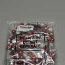 WILLBOND 9 ft Red and White Peppermint Christmas Ball Garland Ball Ornaments Hanging Baubles Ornament for Xmas Christmas Tree Fireplace Wreath Indoor Outdoor Home Office Decoration (Stylish Color)