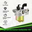 Carburetor Carb Kit Compatible with Monster Mega Moto 80cc 105cc Mini Bike MMB80 MMB105 Motovox MBX10 Baja DB30 Dirt Bug Coleman B100 RT100 Go Kart 79cc 97cc Engine Parts with Throttle Cable