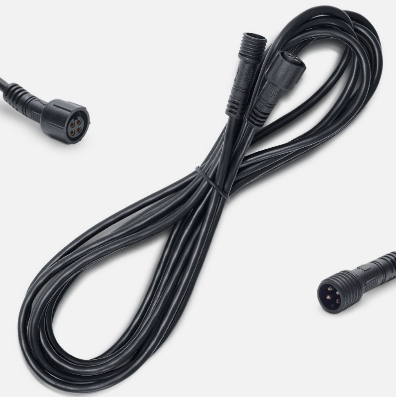 MICTUNING 2PCS 10ft 4 Pin Extensions Wire Cable Cord Harness for RGB Rock Lights