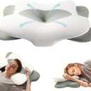 Cervical Neck Pillow for Sleeping, Ergonomic Side Sleeper Pillow for Neck Support, Premium Memory Foam Pillows, Contour Pillow Orthopedic Pillow for Side Back Stomach Sleepers (Mint Green)