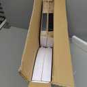 vidaXL 4 pcs Floating Corner Shelves in White Measuring 13.8"x13.8"x1.5", Durable MDF and Metal Shelf for Books and Decorative Display, Easy Installation with Invisible Mounting System