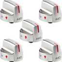 5304509064 for Frigidaire Gas Stove Knobs, PS12364522 Stove Knob Replace for Frigidaire Stove Knobs Part Number EAP12364522 4546390, Replacement Knob for Range FFGF3056TSA FCFG3062A GCRG302LAFA