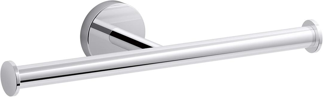 KOHLER Elate Double Toilet Paper Holder K-27289-CP Bathroom Accessory, Polished Chrome