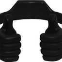 Honsky Thumbs-up Cell Phone Stand Holder, Tablet Stand Cradle for Desk Desktop Smartphone Cellphone Mobile Phone Tablets  Universal Adjustable Flexible, Black