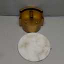 Gold Modern Wall Sconces for Bathroom, 1-Light Alabaster Sconce Wall Light Fixture for Bedroom, Unique Sconce Lighting for Living Room, 1 Pack