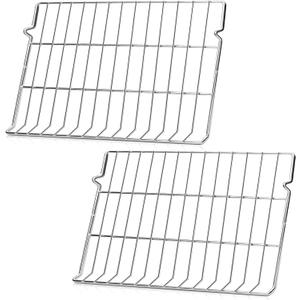 Upgraded MHL63411403 Oven Rack Replacement 24.6 x 16.2 304 Stainless Steel Range Shelf Compatible with LG Stove LDG4313ST LREL6323S Replaces MHL63411401 MHL63411402 MHL62112101, 2 Pack