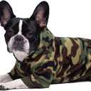 Camo French Bulldog Clothes Dog Hoodie Sweatshirts with Pockets, Puppy Chihuahua Coat Clothing Pet Cat Hoodie Fleece Dog Sweaters Costume (XL)