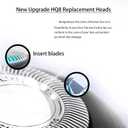 HQ8 Replacement Heads Compatible with Philips Norelco Aquatec Shavers RazorCompatible with Philips Aquatec PT720 PT730 AT880 At830 AT810 AT815, Upgraded HQ8 Blades, 6Pack