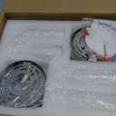 Wall Sconces Set of Two Brushed Nickel Lamp Sconces Wall Lighting with White Glass Shade Lights Wall Light Sconces Wall Decor Set of 2 for Living Room Wall Scones, Wall Lights Set of 2