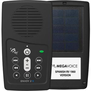 Spanish Reina Valera 1960 (RVR60) MegaVoice Handheld Solar Powered Audio Bible Player (RVR60-Solar)