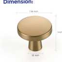 Ravinte 3 Pack Single Hole Kitchen Round Cabinet Knobs Champagne Bronze Cabinet Pulls Drawer Knobs Cabinet Hardware Kitchen pulls