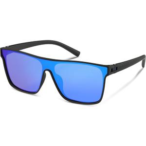 2 x Polarized Sunglasses for Men, Square Overized Fashion Sun Glasses Big Flat Rimless Glasses Shades UV Protection