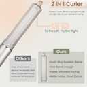 1.6in Long Hair Curling Barrel Attachment for Shark FlexStyle, Auto-Wrap Curling Iron Curlers to Create Natural Classic and Textured Waves Loose Curls Waves