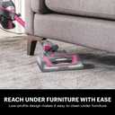 Shark HV371 Rocket Pro DLX Corded Stick, Removable Hand Vacuum, Advanced Swivel Steering, XL Cup, Crevice Tool, Upholstery Tool & Anti-Allergen Dust Brush, Fuchsia, Capacity