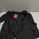 Women's Casual Open Front Sweater Long Sleeve Rib Knit Draped Cardigan, L