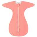 ZIGJOY Shark-Fin Transition Swaddle - 2.5 Tog Rayon Made from Bamboo Sleep Sack Transitional Swaddle Sack Baby Wearable Blanket, Grey, 3-6 Months