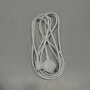 AGVEE 6.6ft TV Power Cord, 90 Degree Angled L-Shaped UL Listed 2-Prong AC Power Cable IEC C7 C8 Compatible with Samsung LG Sony Insignia Apple TV LCD LED, Vizio Roku JBL Partybox, White