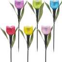 Bytech 5-Pack Solar Powered Tulip Stake