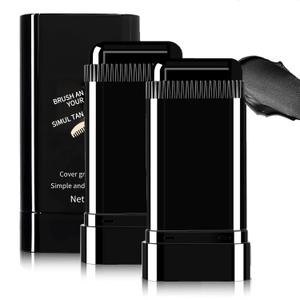 Safe and Convenient Comb Hair Dye Stick, White Hair Cover Stick, 2-in-1 Convenient Instant Dyeing, Waterproof and Sweat Proof, Quick Root Dressing (Black) c