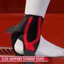 McDavid Stealth Lace-Free Ankle Brace, Lightweight Support and Stability with Flex-Support Stays for Cleats, Men and Women, Large