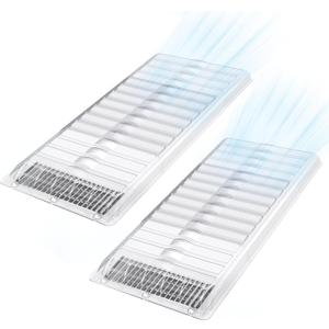 Air Vent Extender for Under Furniture, Vent Redirector, Vent Deflector for Floor Register 10" and 12" Wide, Extends from 17"-33" Long (2PCS)