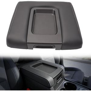 Front Seat Center Console Armrest Lid Cover with Liner Mat Compatible with 2014-2019 Chevy Silverado/GMC Sierra,2015-2020 Suburban/Tahoe/Yukon,2015-2019 Cadillac Escalade Replaces OE 22881398,22876379