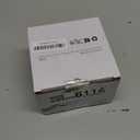 Bamboo Salt and Pepper Box with Marble Lid and Embedded Spoon, Well-sealed Dust Lid, Salt Cellar Bowl Container Keeper to Storage Pepper Spice Herb Sea Salt, Dual 5 Ounce Capacity