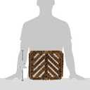 Rubber-Cal "Herringbone" Coir Boot Scraper Brush, 2.5 by 12 by 13-Inch (10-100-009), Tan